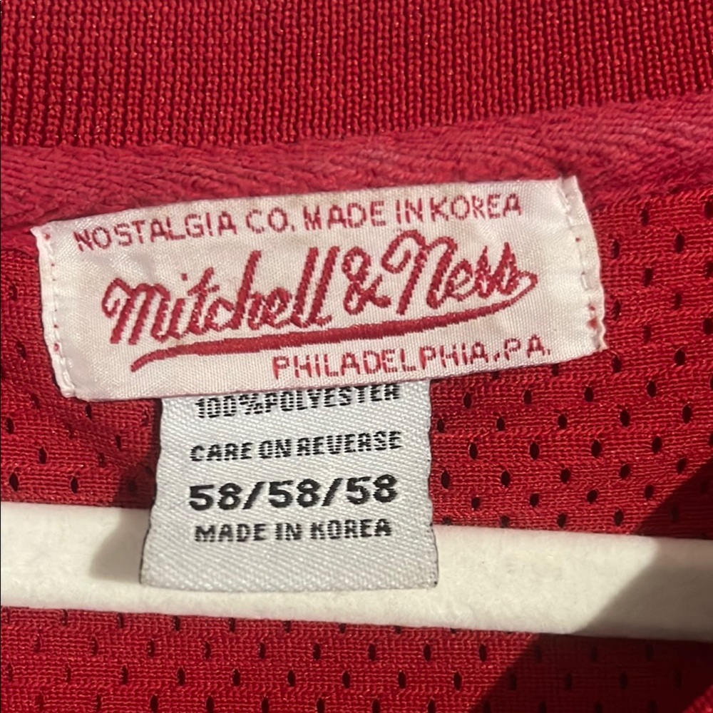 Mitchell & Ness Red Throwback Jersey - image 3